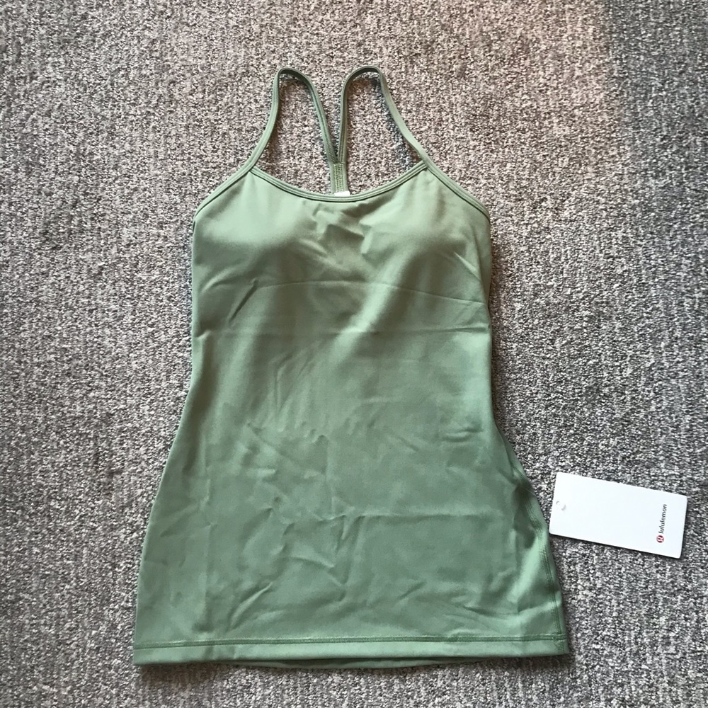 Lululemon power y tank willow green